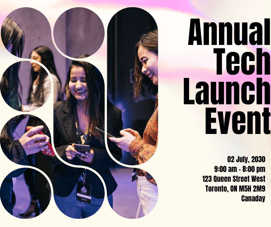 Beige & Pink Modern Tech Event Announcement Facebook Post